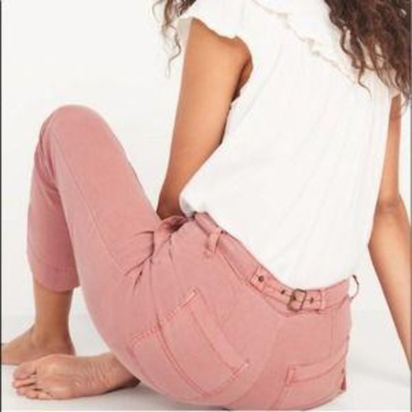 old navy high-waisted straight canvas workwear pants for women New - Picture 4 of 4